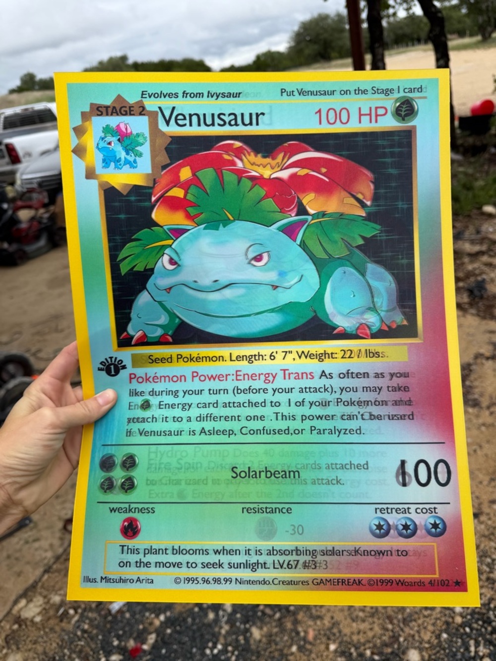 Venusaur Charizard & Blastoise Pokémon 3D Holographic Lenticular Poster